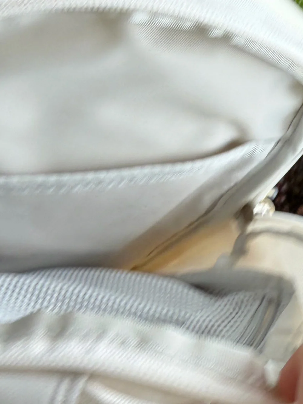 North Face borealis sling bag cream ivory mini backpack bag